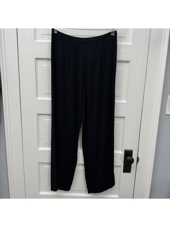 Eberjey Other - Eberjey Gisele Rib Women’s L Black Straight Leg Pajama Pants Lounge
